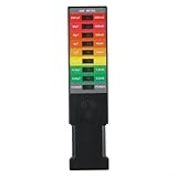 EMF Meter Elektromagnetischer Tester, Strahlungsdetektor Geigerzähler, 9 LED-Anzeige, ABS-Material