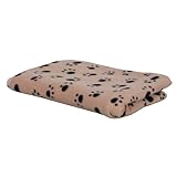 Kerbl Pet Hundedecke Stella mit Pfotenmuster, Kuscheldecke...