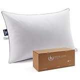 Pacific Coast Bettkissen, Hotel-Kollektion, Gänsefeder-Daunenkissen zum Schlafen, Kissen mit hoher Fadenzahl, 100 % Baumwolle, Queen-Size-Größe