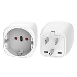 Adapter USA,2 Stück USA Adapter Steckdose Typ B,Reiseadapter USA,Travel Adapter USA Deutschland Stecker,Stromadapter USA,USA Adapter,EU to US Adapter,Adapter Steckdose USA/Kanada/Mexiko/Thailand-Weiß