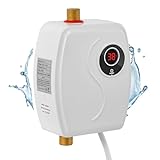 3800W Durchlauferhitzer 220V Unterspülen-Wassererhitzer mit LED-Display & Touch-Steuerung, Mini elektrischer Durchlauferhitzer mit Konstanttemperatur für Dusche, Küche und Bad