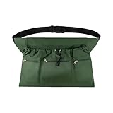 Gartenschürze für die Ernte – Pflanzschürze mit Kordelzugtaschen – Gartenschürze für Damen, Robuste Ausrüstung für Gartengeräte und -zubehör,
