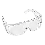 HMH Schutzbrille für Brillenträger Arbeitsschutzbrille klar Schutzbrillen für Labor Garten oder Werkstatt Sicherheitsbrille zertifiziert Universalgröße