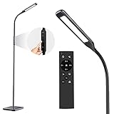 LASTAR LED Stehlampe, 550 Lumen mit einstellbarer 3000K-6500K Farbtemperatur & 5 Helligkeitsstufen, 1H Timer & Memory Funktion Stehlampen mit Fernbedienung und Touch Control für Wohnzimmer