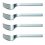 F. DICK Pure Metal Ajax Steak- und Tafelgabel Set (Steakgabeln 4-teilig, Gabel aus hochwertiger Stahllegierung) 91586000, Edelstahl