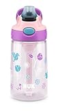 NUK powered by Contigo Easy Straw Cup | 420ml | auslaufsicher | ab 4 Jahren | 1 Stück | rosa