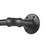Gardinenstange Industrial Ausziehbar Metall Schwarz,...