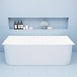 UHDUIG Badewannenabdeckung Badewanne Dämmplatte Faltbare PVC Halten Sie Wasser Warm Badewannenbretter für Hause Badezimmer Hotelbad 170x70x0.65cm bis 5kg