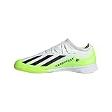 adidas X Crazyfast.3 Boots Fußballschuhe (Indoor), FTWR White/core Black/Lucid Lemon, 38 EU