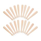 CLISPEED 25 Stück Kleiner Baseballschläger Anhänger aus Holz 75cm mit Öse Sport Bastelzubehör für Selbstgemacht Schlüsselanhänger Armbänder Schmuckherstellung