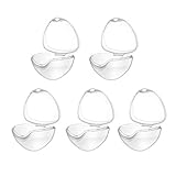 Dummy Case 5Pcs Transparent Pacifier Case Pacifier Holder Box BPA-Free Nipple Shield Case for Travel and Home