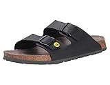 BIRKENSTOCK 89420-44-normales Fußsbett ESD Berufsschuh Arizona Antistatik Birko-Flor Gr. 44-normales Fußbett, Schwarz (Schwarz), EU, 00089420440, 44 EU
