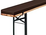 Palettenkissen für den Außenbereich, 150 x 30 x 3 cm, hochdichter Schaumstoff, rutschfest, waschbar, ideal für Indoor-/Outdoor-Stühle, Biertisch & Partyzelt-Set