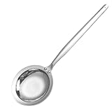 Professionelles Feinmaschiges Sieb – Edelstahl-Kochlöffel, 20,3 cm langstieliges Sieb mit langlebigem Netz, vielseitiges Küchenwerkzeug für Brühesauce, Frittier-Werkzeug