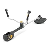 STIGA BC 700e B Cordless Bike-Handle Brush Cutter - 48V 4Ah Akku, 500W Brushless Motor, 38 cm Schnittbreite, Dual Line & 3T Messer