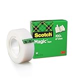 Scotch Magic Tape - 1 Rolle, 19 mm x 33 m - Unsichtbares...