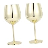 Garneck 2st Kelch Weinglas Aus Edelstahl Hochzeitsweinbecher Hohe Weingläser Unzerbrechliches Weinglas Weingläser Mit Stiel Trinkgeschirr Mit Stiel Schnapsglas Edelstahl 304