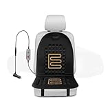 Wizvox Sitzbezug Auto Vordersitz, Winter 𝐒𝐢𝐭𝒛𝒉𝐞𝐢𝒛𝐮𝒏𝒈 𝐀𝐮𝐭𝐨 Mit Voller Rückenlehne Auto Sitzauflag Vorn für Reisen Geeignet 1 Stück,E-Magnetisch