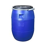 BAUPROFI Fass mit Spannring 60l blau