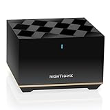 NETGEAR Nighthawk Tri-Band Whole Home Mesh WiFi 6E Add-on Satellite (MS90) – funktioniert mit Ihrem Nighthawk MK93S-System – fügt bis zu 2.500 m² hinzu. Abdeckung – AXE5700 (bis zu 5,7 Gbit/s)