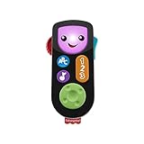 FISHER-PRICE Lernspaß Smart TV Fernbedienung – elektronische Spielzeug-Fernbedienung mit Lerninhalten, Lichtern und 20+ Liedern, fördert Feinmotorik, spricht deutsch, ab 6 Monaten, HGY50