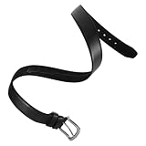 PartyKindom Verstellbarer Pu geldgürtel mit Verstecktem Geheimfach Diebstahlsicherer Reise gürtel für Herren Schwarzer mit Versteckter Tasche für Wertvolle Gegenstände und Geld