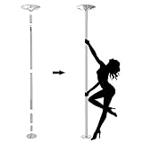 Leogreen Jugendliche, Unisex 1 Pole Dance Bar, Silber, 39 x 39 x 274,5 cm