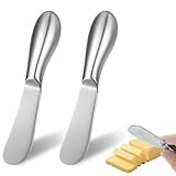 2 Stück Buttermesser Edelstahl Buttermesser Klein Buttermesser Wmf Butter Knife Edelstahl Butter Messer Set Dessertmesser Klein Brotzeitmesser Mini Butterstreichmesser Für Käse Für Käse Marmelade