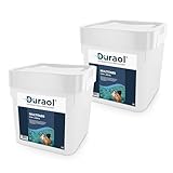 Duraol 10kg (2 x 5kg) Chlor Multitabs 5 in 1, 200g - Chlortabletten für Pool - langsamlösliche Chlortabs Pool Reinungsmittel - Langzeit Tabs Reinigungstabletten - Poolchemie Poolpflege - Pool Zubehör