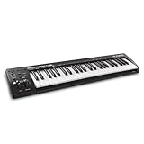 M-Audio Keystation 49 MKIII - Kompakter 49-Tasten MIDI Keyboard Controller mit zuweisbaren Reglern, Pitch/ Modulation Rädern, Plug-And-Play (Mac/PC) Konnektivität und Software Production Suite