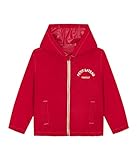 Petit Bateau Mädchen Windjacke, Rot Peps, 12 Jahre