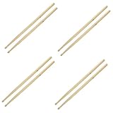 ifundom 4 Paare Schlagzeuger-Trommelstöcke Jazz-Drumsticks Trommelhammer Drumsticks Kinder Schlaginstrumente für Erwachsene Musikinstrumente Trommelstöcke 5a Zubehör für Trommeln Ahorn