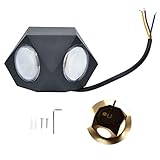 FUZHUI LED-Wandleuchte, 12 W, Aluminium, dekorative Lampe für Wohnzimmer, Hotel, Korridor, mit 4 x COB-Perlen, warmweißes Licht, AC85 265 V und Material für Innenbeleuchtung,