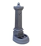 FONDERIA BONGIOVANNI Säulenbrunnen, Modell Milano, aus Gusseisen, Höhe 100 cm, für den Garten, Platz, Kommunion, ...