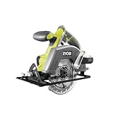 RYOBI 18 V ONE+ Akku-Handkreissäge R18CSP-0, 150 mm Sägeblatt, werkzeuglose Einstellung, präzise Schnitte, Tiefeneinstellung, ohne Akku & Ladegerät