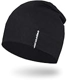 EMPIRELION 9' Multifunktionale Leichte Sommermütze Running Beanie-Mützen Skull Cap Radsport-Kappen Helmfutter Helm Unterziehmütze Schlaf Kappen für Damen Herren (Schwarz)