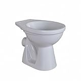 Stand-WC Tiefspüler Abgang Wand Waagerecht Toilette WC Manhattan Grau