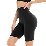 DDOBB Damen Radlerhose High Waist Kurze Sporthose Bauchweg...