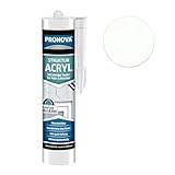 Profi Strukturacryl mit körniger Struktur Acryl mit Körnung für Wand Decke und Fassade Haftstarker Acryl-Dichtstoff Riss- & Füllspachtel Innen & Außenbereich Weiß (1) 300ml Kartusche