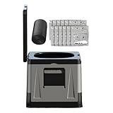 Reise-Toilette: mobiles Töpfchen, zusammenklappbar, kompakter Sitz und stabiles Design, platzsparend, tragbarer Stil, schnelle Konfiguration, für Camping, Wandern, Reisen mit dem Auto