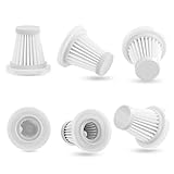 Micisty 6 Stück waschbare HEPA-Filter, Ersatzfilter für kabellosen Mini-Handstaubsauger, für Micisty,Antifnuo，Feolaviy Handstaubsauger