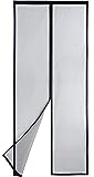 Apalus VP Fliegengitter Tür, Magnet Insektenschutz Balkontür 100x200 cm, 2 x Langlebiger als der Apalus Klassiker, Katzenkrallen Sicher, Stärkere Magneten, 3.8 cm Breites Klettband, Nicht Kürzbar