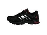 Ablovo® Herren Damen Sneaker Sportschuhe Laufschuhe Turnschuhe Runners 36-47 (Schwarz-Weiß-Rot, EU Schuhgrößensystem, Erwachsene, Herren, Numerisch, M, 47)