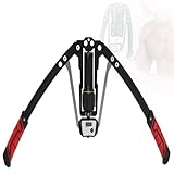 Adjustable Hydraulic Arm Strength Trainer 10-200kg - Portable Chest Expander for Home Gym, Arm/Shoulder Workout Equipment Chest Exerciser for Men(Red)