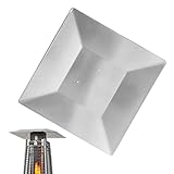 Bexdug Reflektorschild für Pyramid Terrassenheizstrahler | -Terrassenheizer-Top-Ersatzteile - Ersatzoberteil für quadratische Außenheizungen für Glas, Rohr, Vermeidung von Verschleiß, Biegen