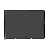 Ventanara® Balkonverkleidung Sichtschutz PVC blickdichte Balkonumspannung Zaun Verkleidung Blende Windschutz Folie (500 x 75 cm, Anthrazit)