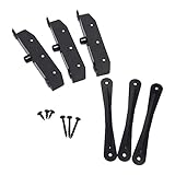 Louvers Hardware Set für Jalousien und Rollläden, Komplettset für 11 Bretter, Edelstahl E-beschichtet schwarz - DHLH-02