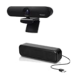 Project Telecom Vision+ HD 1080P Webcam | USB-Soundbar | Bundle Paket | kompatibel mit Line2