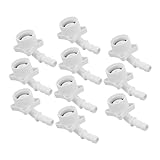 UKCOCO 10 Stück für Autowaschschlauch Schlauch-Schnellkupplung Tragbare Waschmaschinen-Schnappkupplung Waschschlauch Adapter Spülschlauch Adapter Eisen Weiß