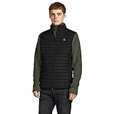 JACK & JONES Herren Jjemulti Gesteppte ärmellose Gilet - Schwarz - XXL